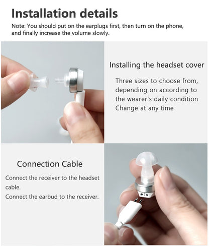 Pocket Rechargeable Hearing Aid DHP for Deafness Powerful Digital Sound amplifier Severe Loss Medical Elderly Hearing Devices