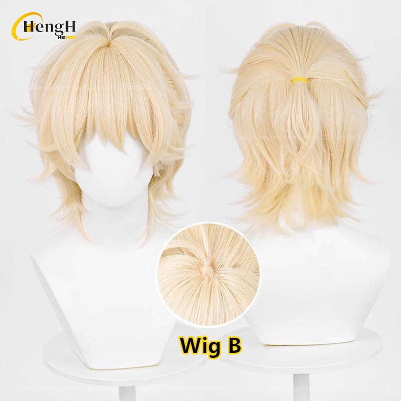 Em estoque Anime Till Ivan Luka Sua Mizi Perucas Sintéticas de Anime para Cosplay Cabelo Resistente ao Calor Perucas de Festa de Halloween + Touca de Peruca Grátis