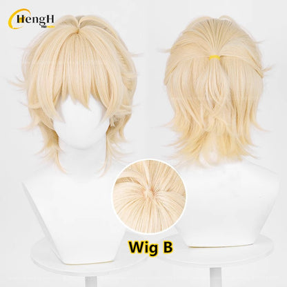 Em estoque Anime Till Ivan Luka Sua Mizi Perucas Sintéticas de Anime para Cosplay Cabelo Resistente ao Calor Perucas de Festa de Halloween + Touca de Peruca Grátis