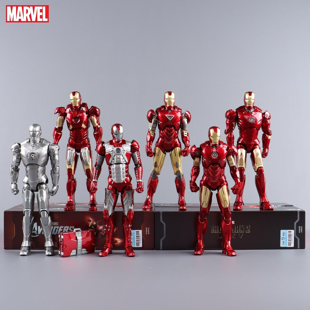 ZD Toys Homem de Ferro Série Articulado MK1 MK2 MK3 MK4 MK5 MK6 MK7 MK42 MK43 MK50 Boneco de Ação do Filme 7 Polegadas Bonecas Mark