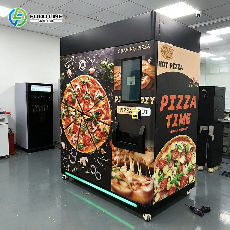 Máquina de venda automática de pizza saudável Máquina de venda automática de pizza automática por atacado Refrigeração comercial para preservação a longo prazo
