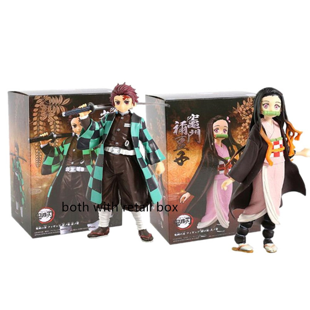 Demon Slayer Kimetsu no Yaiba Bonecos de Ação Kamado Tanjirou Kamado Nezuko Anime Figma Dragão Efeito Brinquedo Modelo PVC Boneca Juguetes