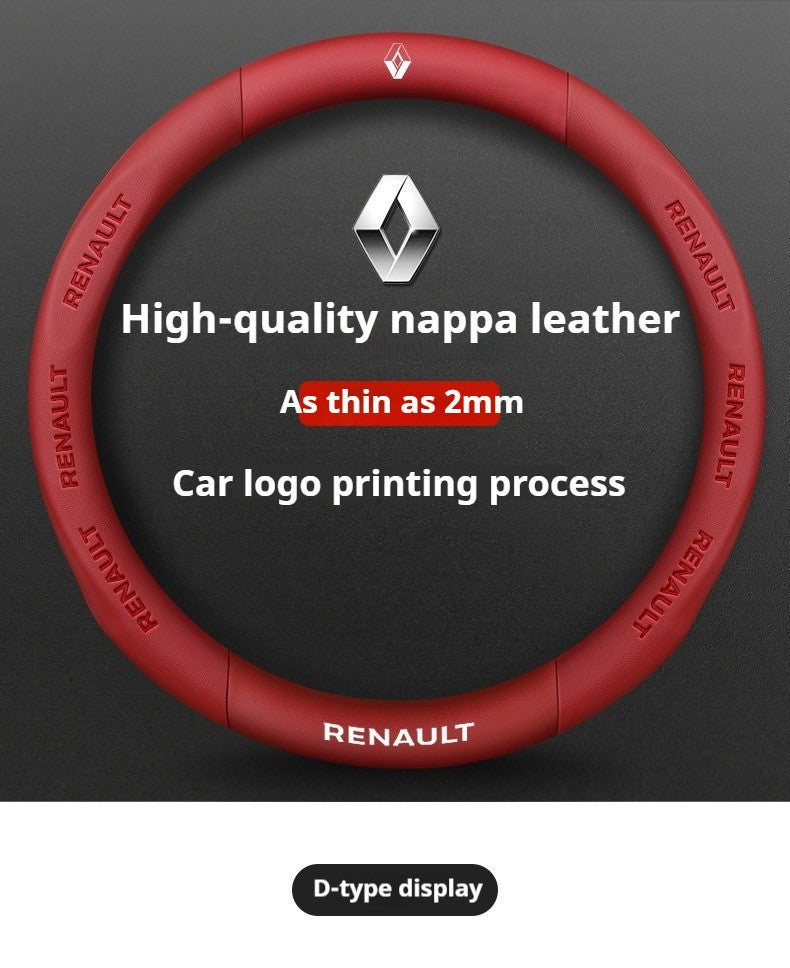 Capa de Volante de Carro em Fibra de Carbono para Renault Scenic Clio Laguna 2 3 4 5 Kangoo Fluence Megane Trafic Talisman Twingo Kaptur