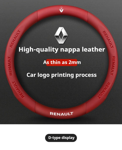 Capa de Volante de Carro em Fibra de Carbono para Renault Scenic Clio Laguna 2 3 4 5 Kangoo Fluence Megane Trafic Talisman Twingo Kaptur