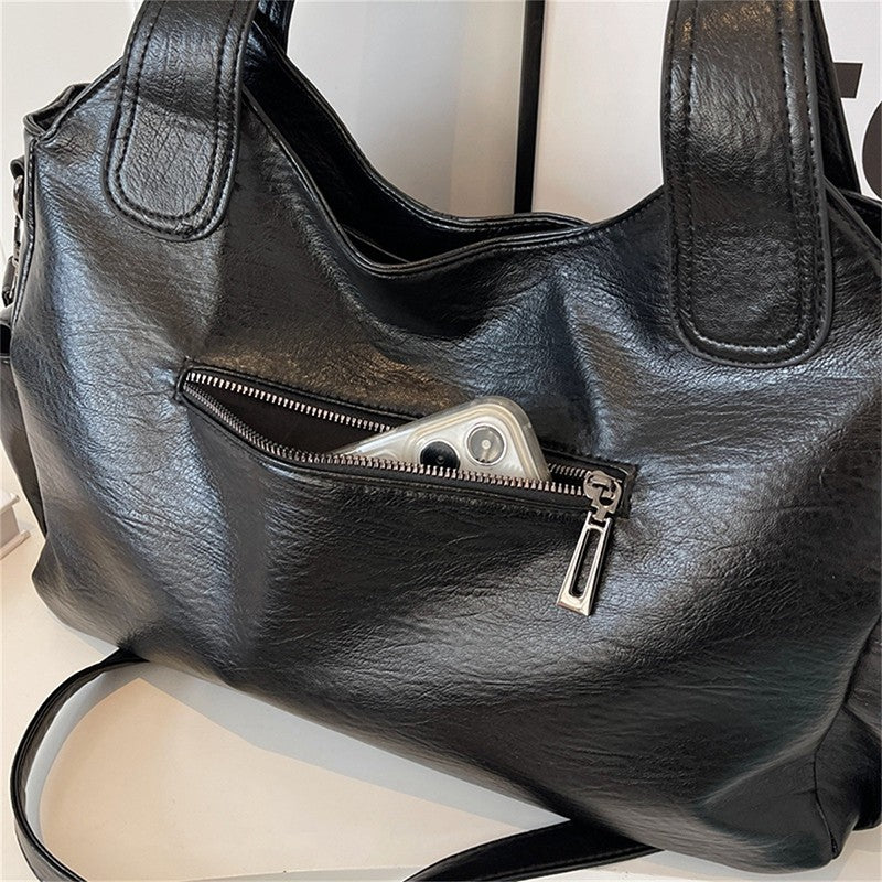 Bolsas de Ombro com Compartimento Interno Macio de Alta Qualidade Cores Contrastantes Bolsas Transversais para Mulheres Bolsas de Mão de Couro PU Modernas
