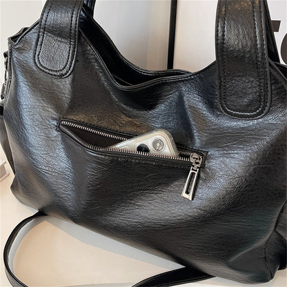 Bolsas de Ombro com Compartimento Interno Macio de Alta Qualidade Cores Contrastantes Bolsas Transversais para Mulheres Bolsas de Mão de Couro PU Modernas