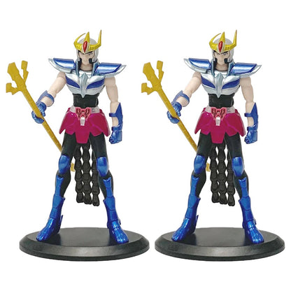 Saint Seiya Action Figurine Ikki Hyoga Seiya Shiryu Standing Myth Cloth Knights of The Zodiac Figures Model Toys Children's Gift