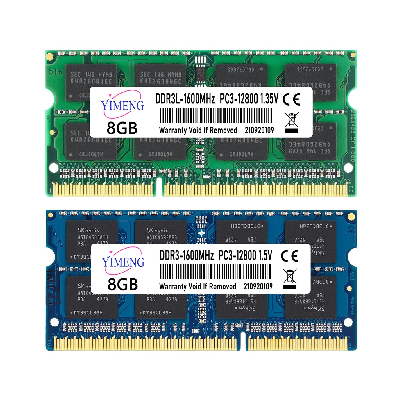 Memórias RAM para Notebook DDR3 DDR3L 4GB 8GB PC3L 1.35V 1066 1333 1600Mhz PC3 1.5V 8500 10600 12800 204 Pinos SODIMM