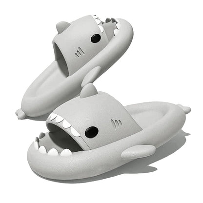 KIDMI New Men's and Women's Shark Slides Cloud Slippers Summer Open Toe Slide Sandals Casual Anti-Slip Beach Pool Shower Shoes