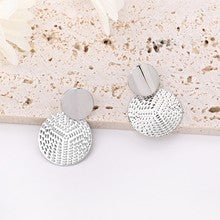 Brincos De Mulher Boho Trendy Geométricos De Metal Redondos Para Mulheres Moda Joias De Casamento