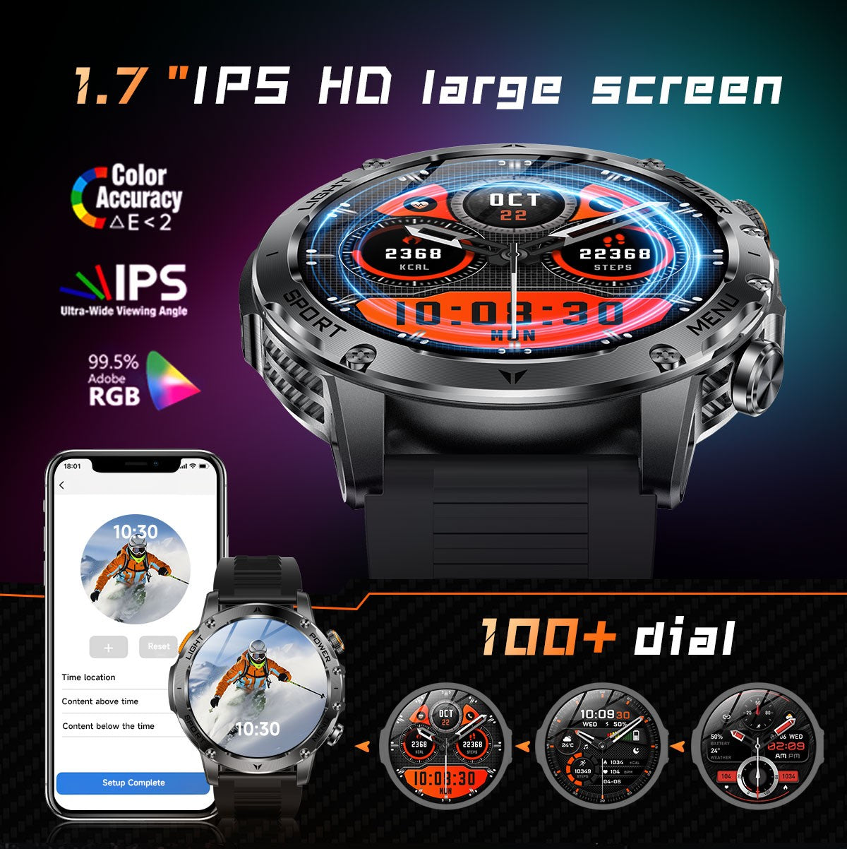 2025 Novo Smartwatch Militar T-Rex 3 Ultra Bateria de 1000mAh 5ATM À Prova D'água Lanterna Monitor Cardíaco Rastreador Esportivo Smartwatch Masculino