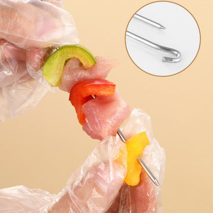 12/24/48 Skewers  Air Fryer Stainless Steel Grill Vertical Skewer Hanging Oven Kebab Rack Kebab Holder Kitchen Gadgets Grill