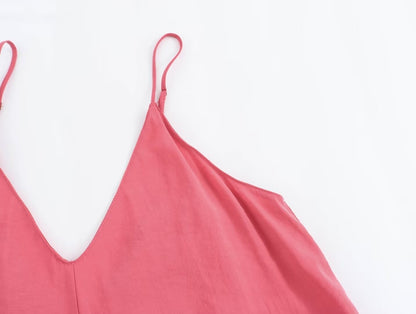 MUJER Black Slip Long Dresses for Women Red Draped Summer Dress Woman 2025 Sexy Backless Maxi Dress Women Summer Beach Dresses