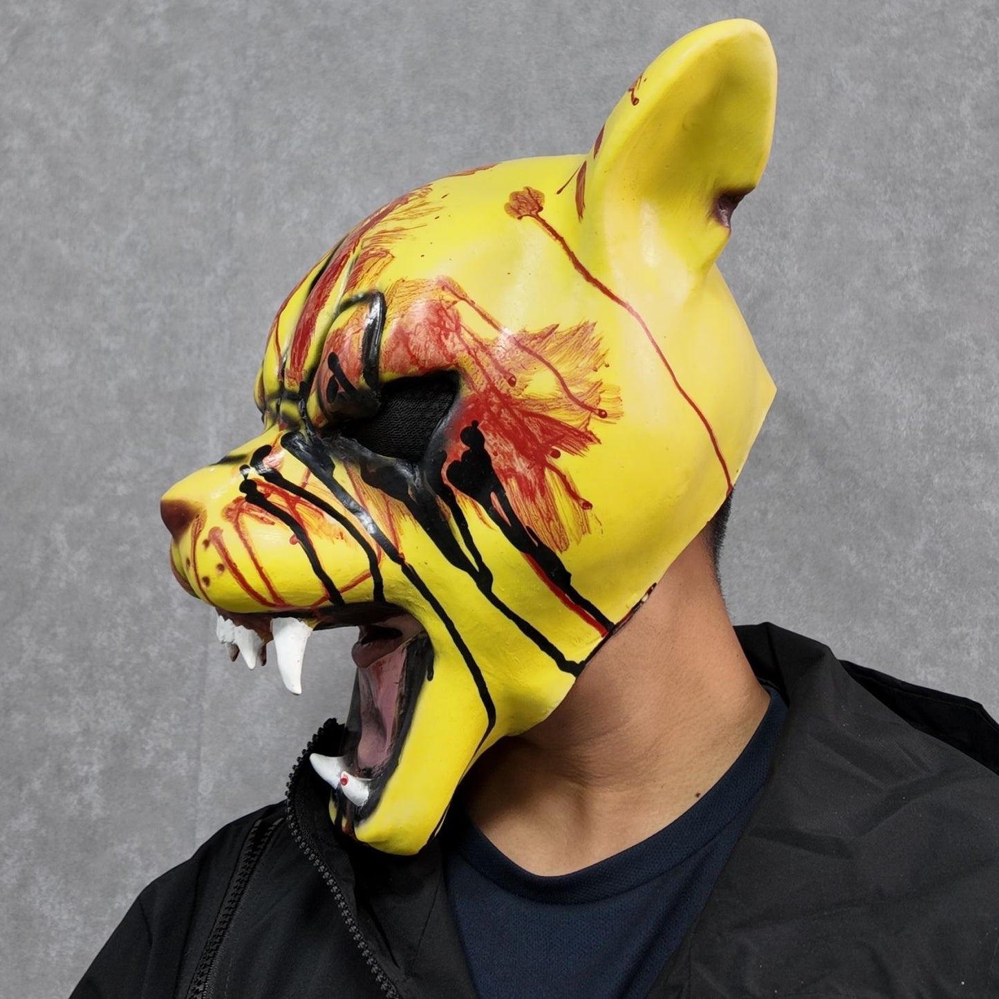Hotline Cosplay Miami Tiger Tony Mask Breathable Comfortable Design for Adult & Kids Halloween Party Essential Costume Accessory