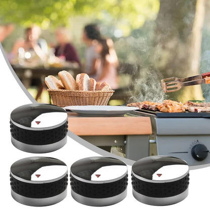 4pcs Grill Control Knob 58mm 50mm Outdoor BBQ Gas Stove Switch Knob Replacement Parts Barbecue Garden Tool Accessories Durable