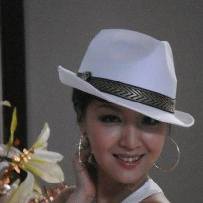 Summer short brim Fast Dry jazz hat for Children Men Women with Striped Band outdoor Beach Parent-child Cap UV protection hat