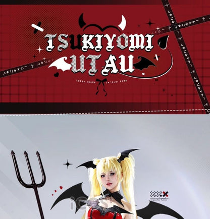 Utau Tsukiyomi Devil Costume Shugo Chara Cosplay Costume Full Set Anime Halloween Party Carnival Stage Performance Show