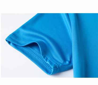 Quick Dry Round Neck T-shirt Custom Printed Embroidered Logo Sports Fitness Short Sleeve Top Running Shirt 2024