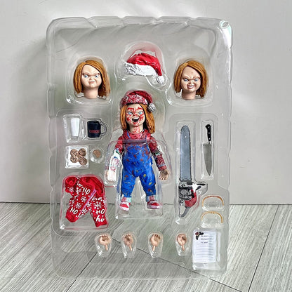 NECA Chucky Figure Anime Christmas outfit Child's play figures Model Joint Movable Toys Christmas Birthday Gift Toys