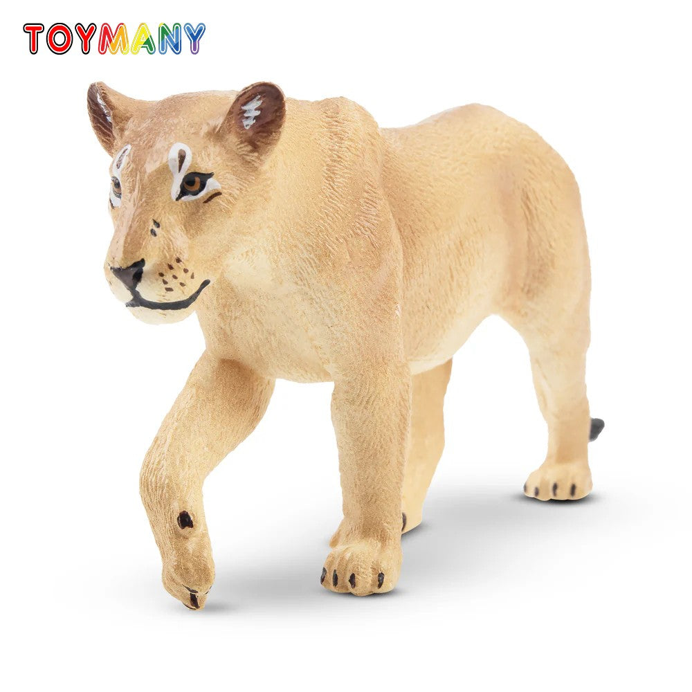 Toymany Simulação Leoa Andando Modelo Animal Selvagem Brinquedo Mini Figuras Bonecas Figuras de Ação Brinquedos para Presente Infantil