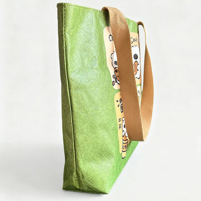 1 Piece Custom Tote Bag for Your Design Waterproof Dupont Paper Beach Bag Large Capacity Eco Shopping Shoulder Bag Woman