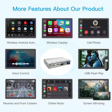 2025 New Wireless CarPlay for Audi A4 B9 A5 2016-2018 Android Auto  AirPlay Reverse Camera Multimedia Accessories