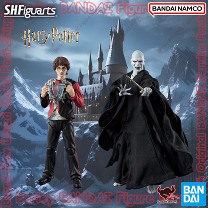 Em estoque BANDAI Harry Potter e o Cálice de Fogo Harry Potter Lord Voldemort Anime Action Figures Modelo Brinquedos Presentes de Feriado