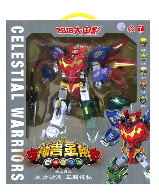 Transformando 5 Em 1 Robô Fera Animais Montagem Transformação Dinozord Deformação Brinquedo Dinossauro Rangers Megazord Boneco De Ação