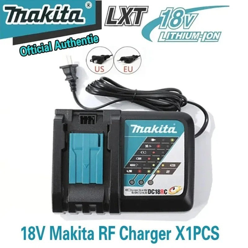 Bateria recarregável 100% original Makita 18V 5.0Ah 6.0Ah 9.0Ah, para ferramentas elétricas Makita Bateria+carregador+furadeira elétrica