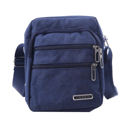 Men's Shoulder Bag Business Leisure Large Capacity Portable Handbag Zipper Multi Layer Waterproof Summer Male's Crossbody Bags
