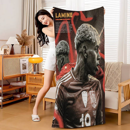Popular Football Stars L-Lamine Y-Yamal Microfiber Beach Towel Absorbent dry Soft Yoga Swimming Resort Mountain Climbing Towel