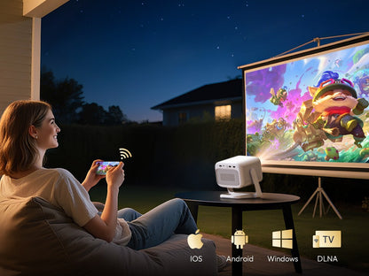 Projetor BYINTEK U90 4K Full HD1080P Cinema Android 11.0 WiFi Mini Portátil 1080P Home Theater Vídeo Projetor DLP com Bateria