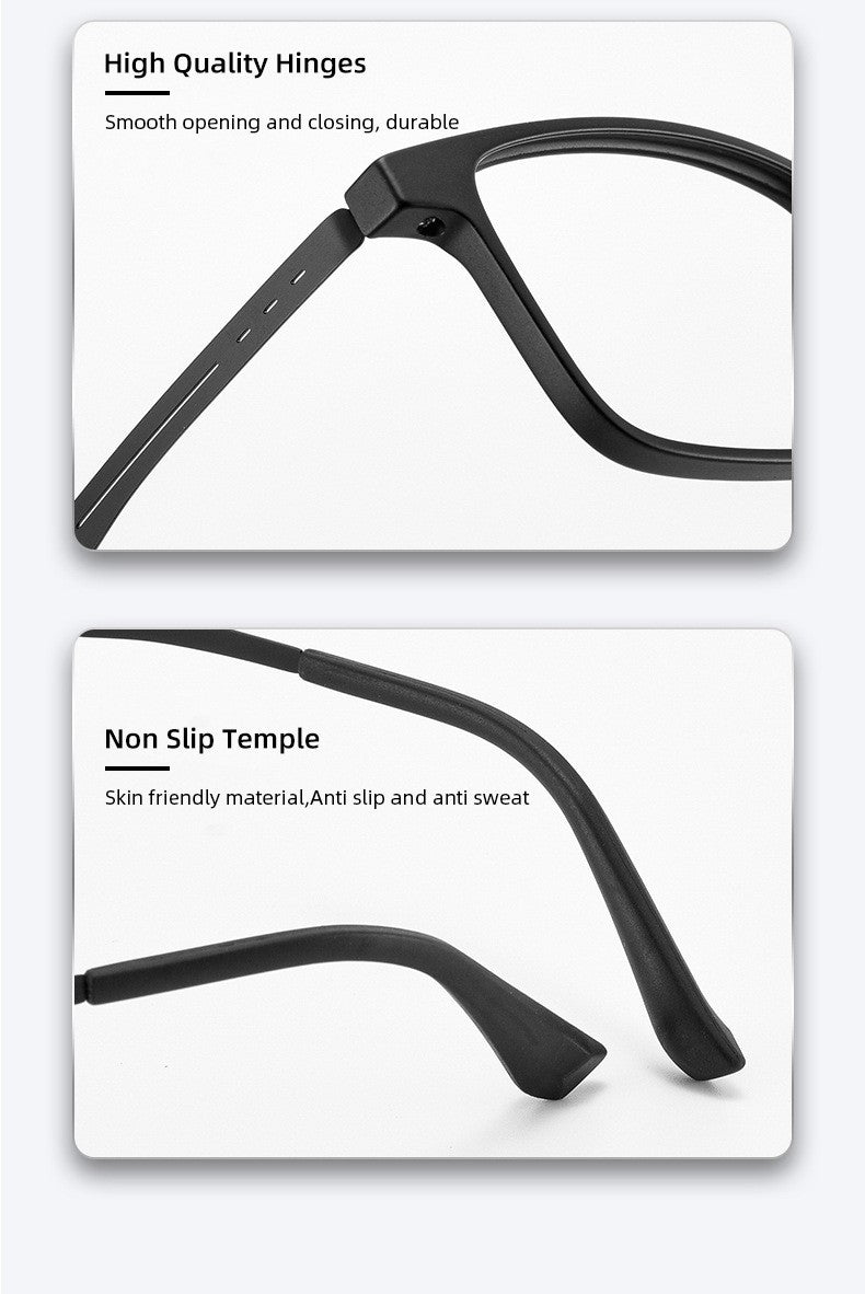 CLLOIO High Quality UltraLight Flexible Titanium Reading Glasses Anti Blue Light Myopia Glasses Prescription Progressive Eyewear