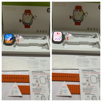 Original CDS9 Ultra Smartwatch Android 9.0 Rede 4G Cartão SIM Câmera Rotativa Amoled Google Play Store Versão Global Relógio Inteligente