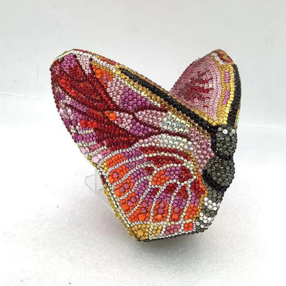 Women Butterfly Gems Evening Minaudiere Clutch Bags Women Crystals Purses and Handbags Bridal Wedding Purse Luxury Clutch Bag