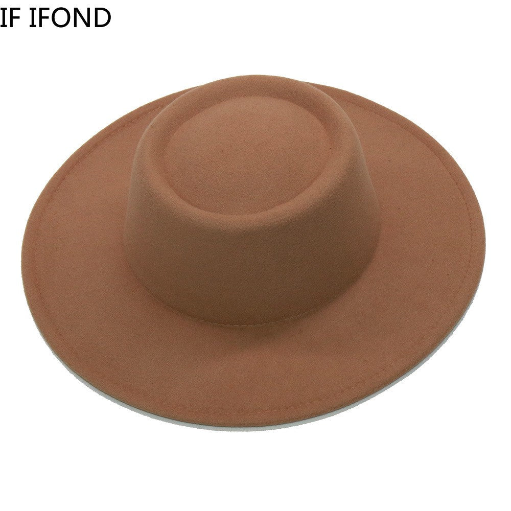 Chapéus Fedora Masculino Feminino Aba Larga 8.5CM Lã Feltro Chapéus Jazz Estilo Britânico 2023 Chapéu Panamá Formal Social