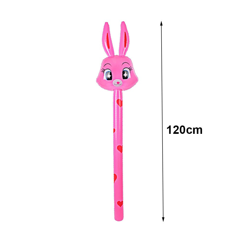 1/3/5pcs Inflatable Animal Theme Horsehead Stick Cowboy Giraffe Elephant Unicorn Cartoon Animal Baby Birthday Party Supplies