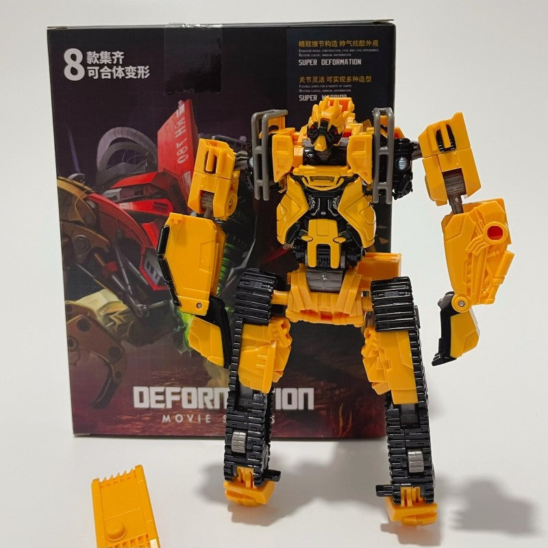 DD02 Anime Transformation Toys AOYI 8 EM 1 Boneco Articulado Maneiro Modelo Scrapper G1 KO SS60 Devastator Engenharia Carro Robô Menino