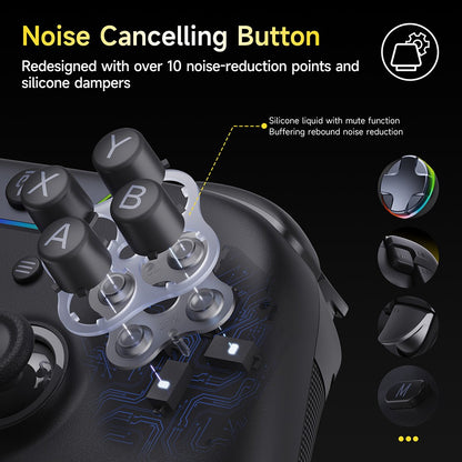 EasySMX X05 Pro Wireless Gamepad?Game Controller with Dual Rumble Motors, Impulse Triggers for PC Nintendo Switch Phone Steam TV