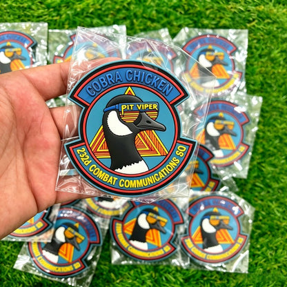 Wholesale Custom PVC Patch 3D Rubber Soft Badges Personalised Logo with Hook&Loop Backing Tactical Patches for Clothing Bags