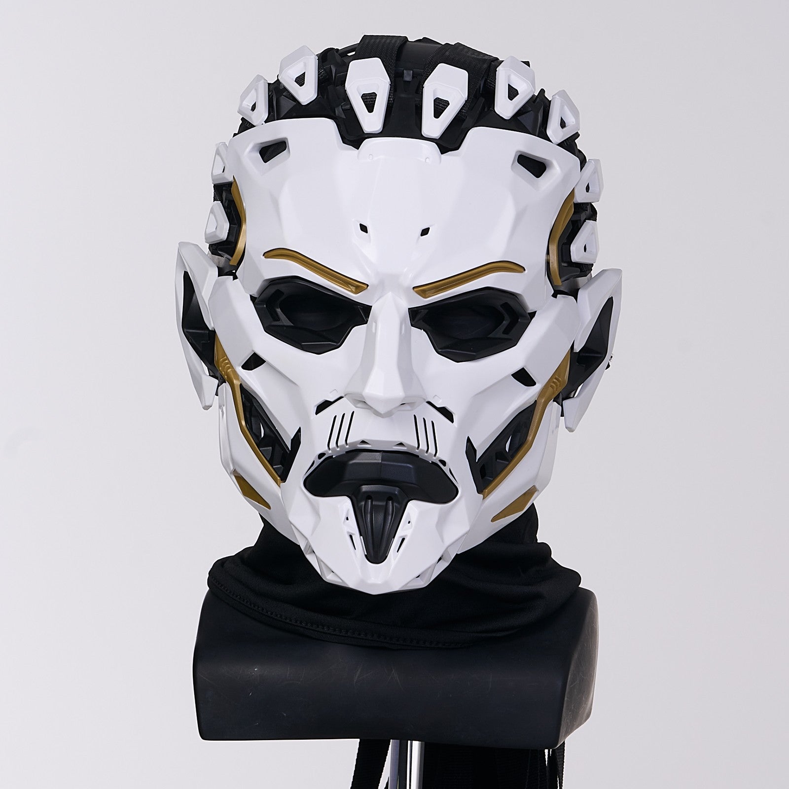 JAUPTO Punk Witcher Mask Halloween Costume Prop Face Mask for Parties Quality Assurance Cosplay Accessory