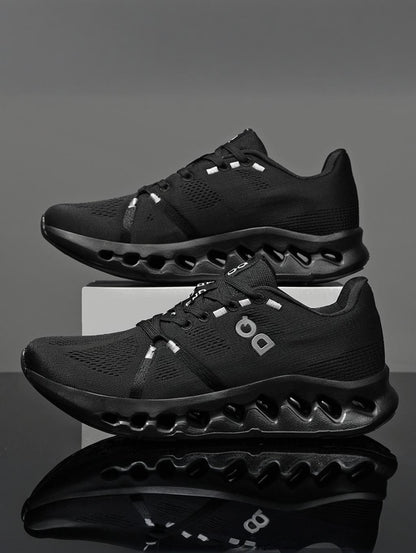 Tênis Masculino com Fivela Giratória, Sapatos Esportivos Leves de Primavera, Casuais, Respiráveis, para Corrida, Versáteis, Estilo Daddy Shoes