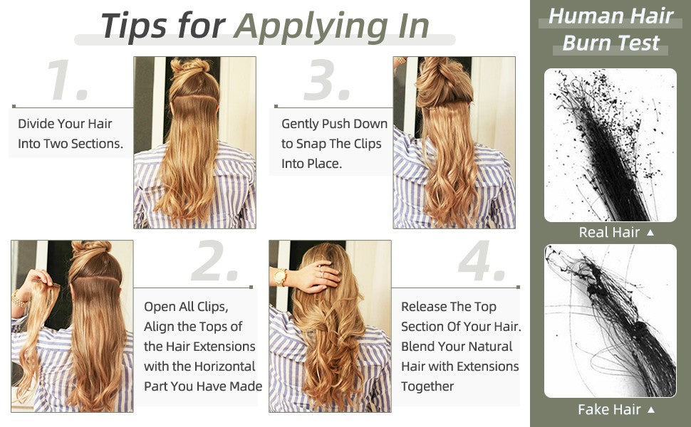 Full Shine PU Clip Hair Extensions Cabelo Humano Remy 100g Extensões Invisíveis Sem Costura de Cabelo Humano Clip-In Cor Balayage Loiro