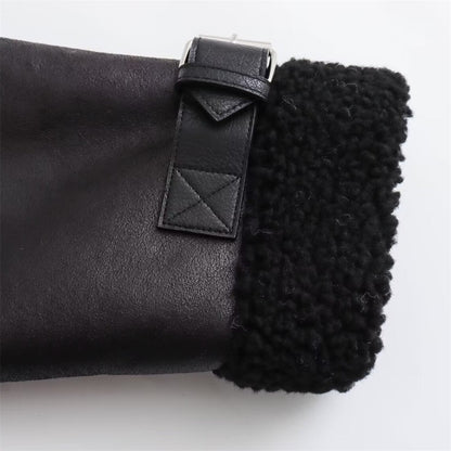 Autumn New Women's European and American Style Loose Fashion with Belt Double sided Collar Jacket Coat