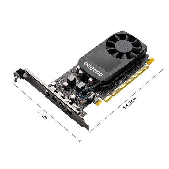 Leadtek Quadro P620 4GB GDDR5 Graphics Card 512 CUDA 80GB/s 4x mDP for CAD/Video Editing - Low Power 40W