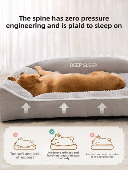 Nova Cama para Gatos Cama para Cães Canil Antiderrapante Inverno Quente Canil Pequeno para Cães Dormir Removível Lavável Almofada Macia para Filhotes Suprimentos para Gatos