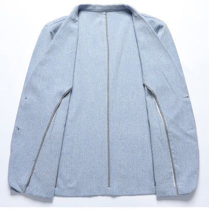 2024 Summer Ice Silk Blazers Elasticity Men's Thin Windbreak Classic Solid Color Casual Business Suit Jackets Office Social Coat