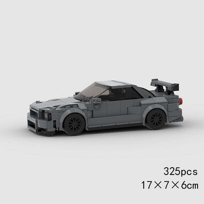 MOC Speed Sports Super Carro de Corrida Blocos de Montar DIY Tijolos Cidade Rally Técnico Grande Veículo de Corrida Presente de Natal Brinquedo