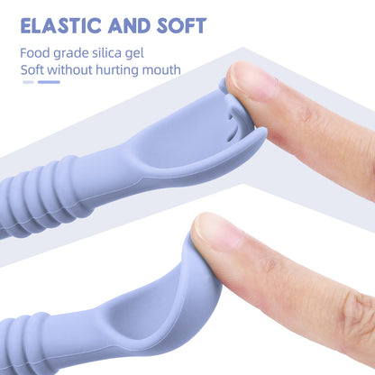 3Pcs Silicone Baby Feeding Bowl Set Learning Dishes Suction Bowl Feeding Spoon For Baby Toddler Training Bendable Chew Utensils