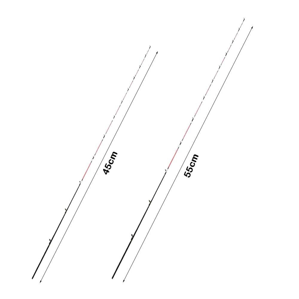 Ponta de Vara 45/55cm Barco/Balsa, Peça de Reposição, Meia Cauda Macia de Liga de Titânio, Reparo, Reforma, Substituição da Ponta da Vara de Pesca
